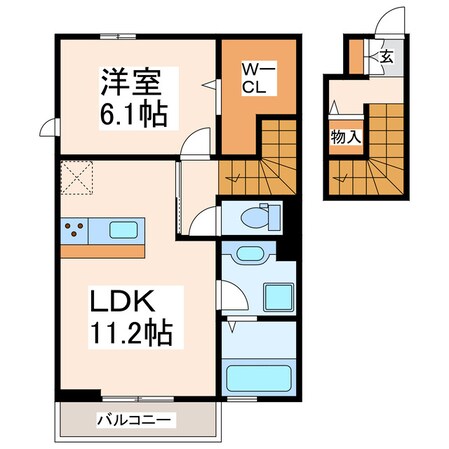 （仮）TORISIA田迎の物件間取画像